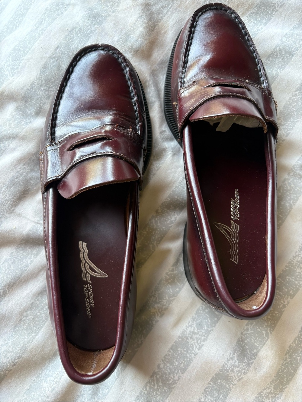 Bass & Co. Women’s Burgundy Leather Penny Loafers Size 7N Classic Dress Shoes - Picture 10 of 10